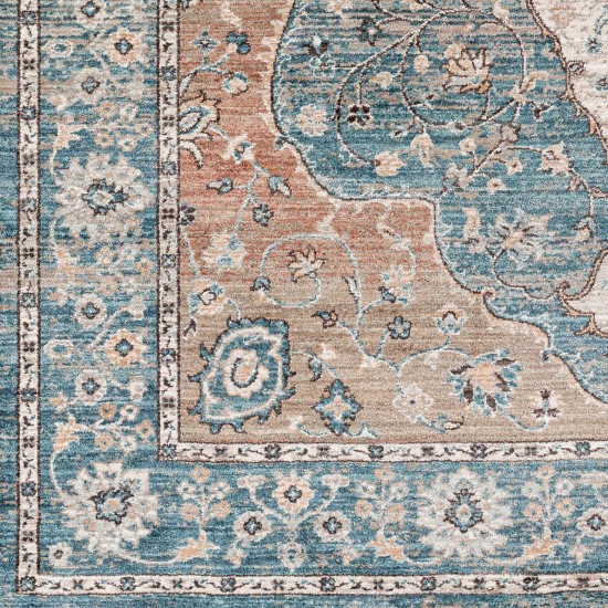 Surya Carlisle Dark Blue Rug 7'10" Round