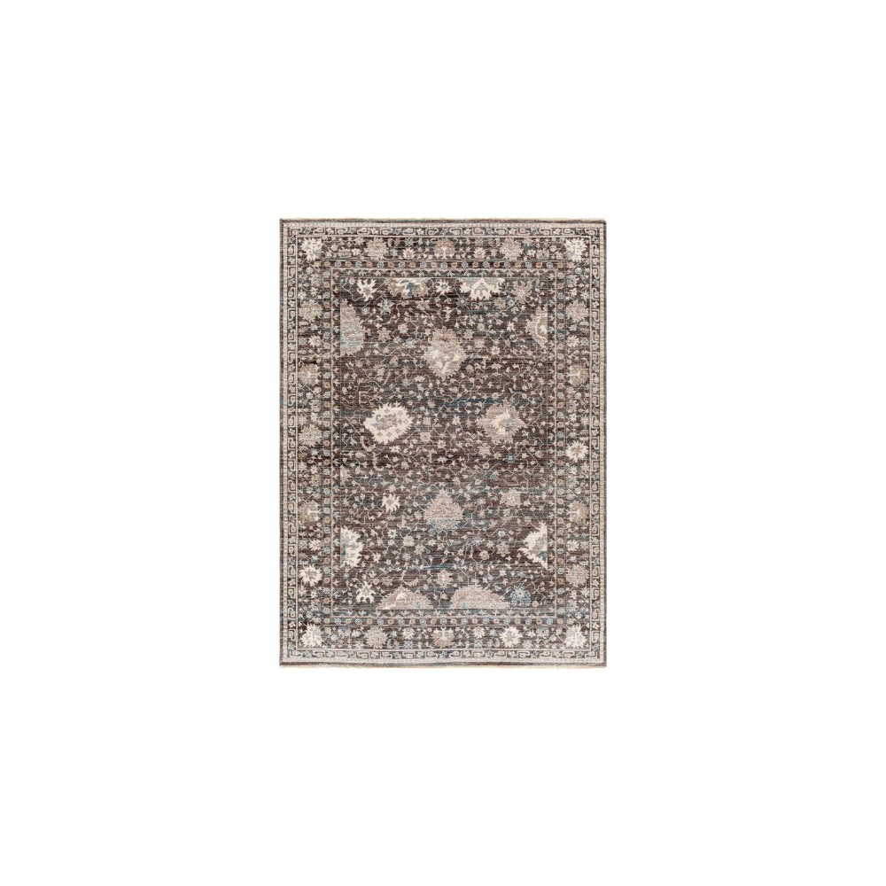 Surya Carlisle Dark Brown Rug 5'3" X 7'9"