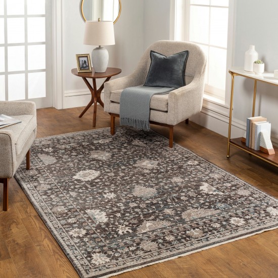 Surya Carlisle Dark Brown Rug 5'3" Round