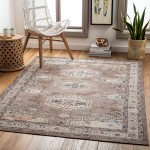 Surya Daytona Beach Dark Brown Rug 5'3" X 7'