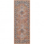 Surya Daytona Beach Rug 2'7" X 7'3" (Brick Red & Blue)