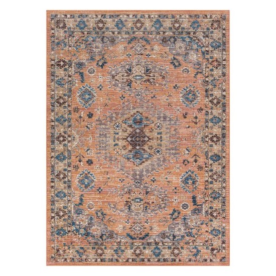 Surya Daytona Beach Rug 5'3" X 7' (Brick Red & Blue)