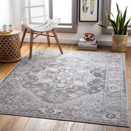 Surya Daytona Beach Rug 6'7" X 9' (Light Gray & Black)