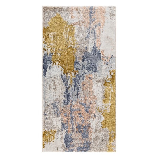 Surya Delight Rug 2' X 3'11" (Mustard & Dark Blue)