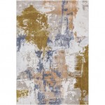 Surya Delight Rug 5'3" X 7'7" (Mustard & Dark Blue)