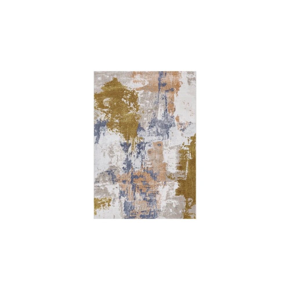 Surya Delight Rug 5'3" X 7'7" (Mustard & Dark Blue)