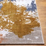 Surya Delight Rug 5'3" X 7'7" (Mustard & Dark Blue)