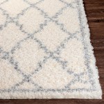 Surya Deluxe Shag Rug 5'3" X 7'3" (Off-White & Medium Gray)