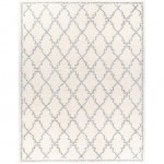 Surya Deluxe Shag Rug 7'10" X 10'3" (Off-White & Medium Gray)