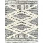 Surya Deluxe Shag Rug 7'10" X 10'3" (Cream & Charcoal)