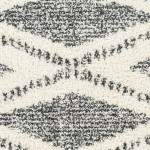 Surya Deluxe Shag Rug 7'10" X 10'3" (Cream & Charcoal)