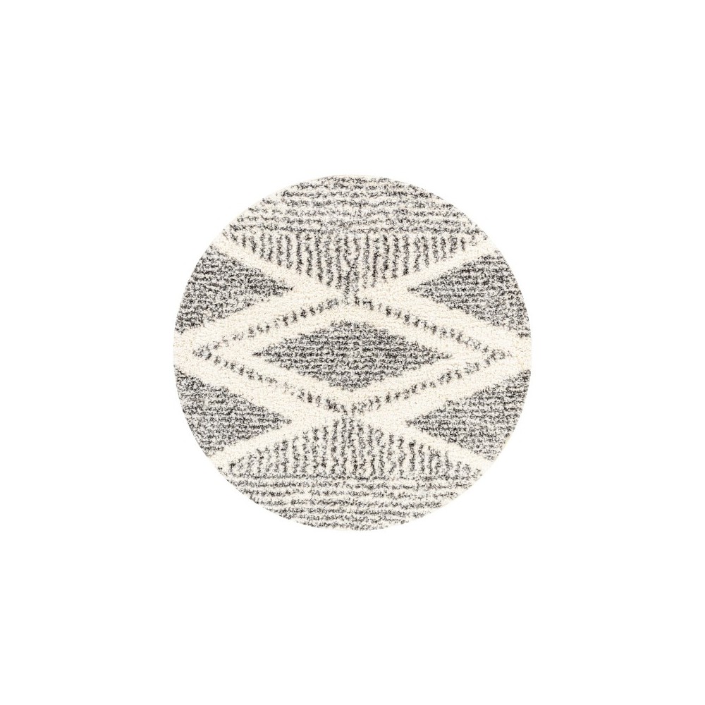 Surya Deluxe Shag Cream Rug 7'10" Round Surya Deluxe Shag Cream Rug 7'10" Round