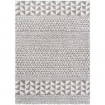 Surya Deluxe Shag Rug 6\'7" X 9\' (Medium Gray & Off-White)
