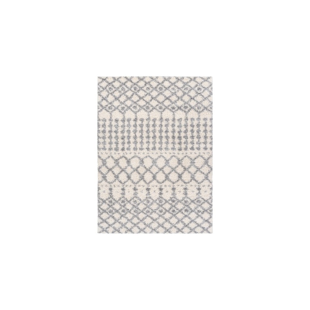 Surya Deluxe Shag Off-White Rug 6'7" X 9'