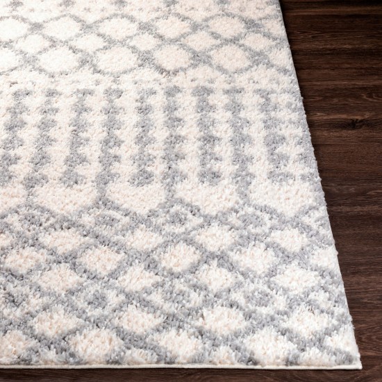 Surya Deluxe Shag Off-White Rug 6'7" X 9'