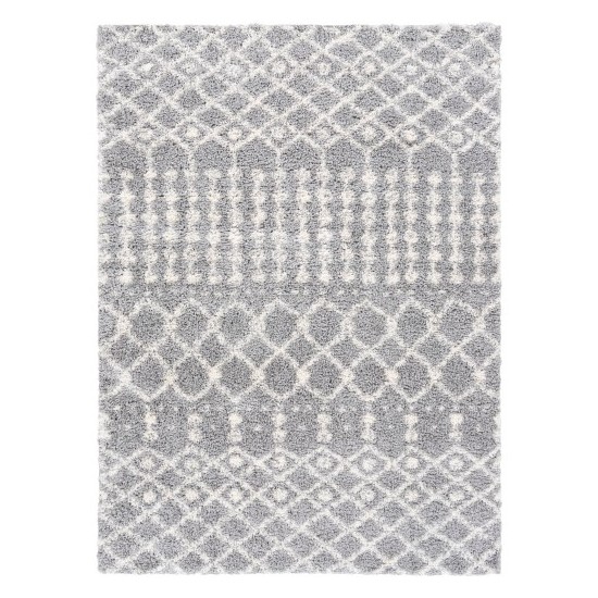 Surya Deluxe Shag Medium Gray Rug 2' X 3'