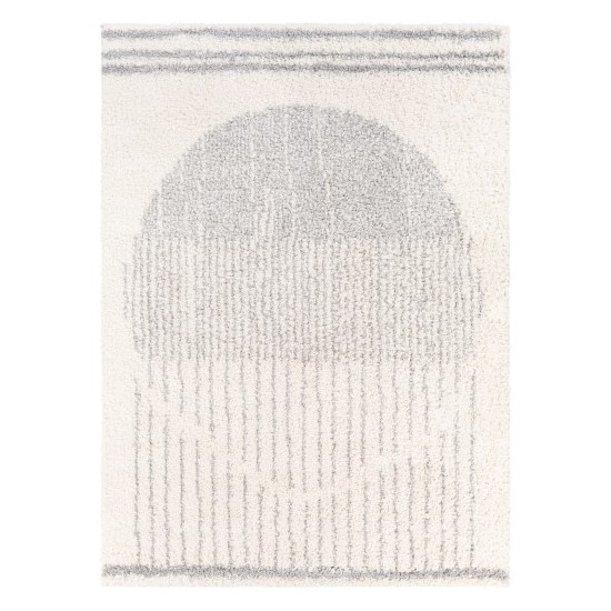 Surya Deluxe Shag Rug 5'3" X 7'3" - Cream, Light Gray