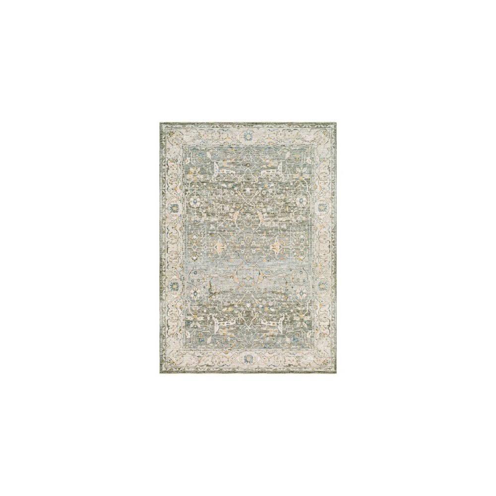 Surya Dresden Rug 5' X 7'5" In Deep Teal Surya Dresden Rug 5' X 7'5" In Deep Teal