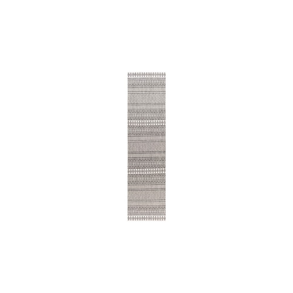 Surya Eagean Rug 2'7" X 10' In Black Surya Eagean Rug 2'7" X 10' In Black