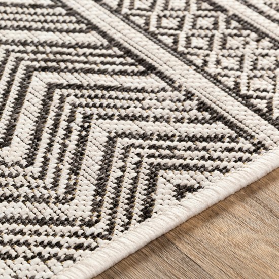 Surya Eagean Rug 4'3" X 5'11" In Black