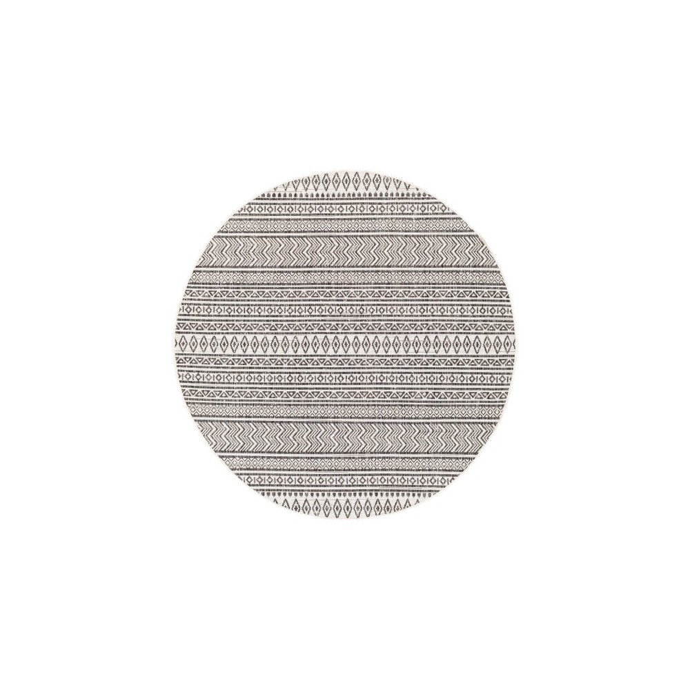 Surya Eagean Rug 5'3" Round In Black