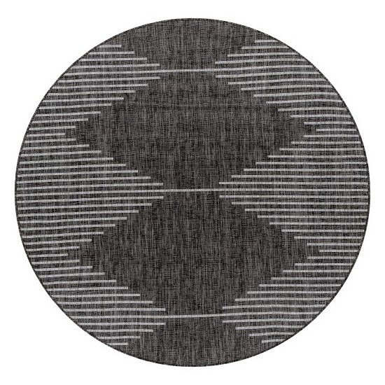 Surya Eagean Rug 5'3" Round (Black)