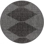 Surya Eagean Rug 6'7" Round (Black)