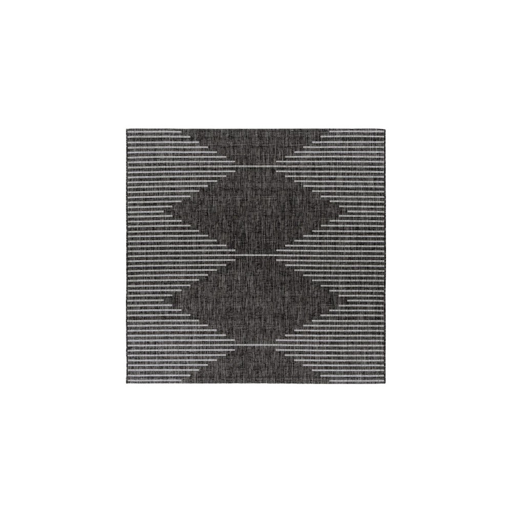 Surya Eagean Rug 6'7" Square (Black) Surya Eagean Rug 6'7" Square (Black)