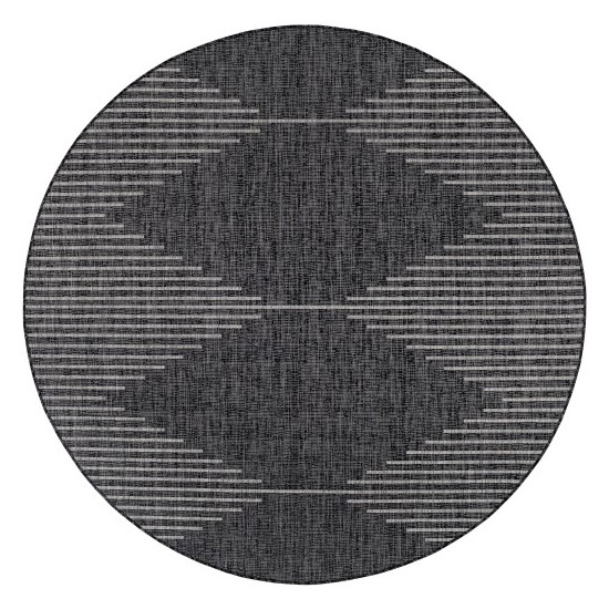 Surya Eagean Rug 7'10" Round (Black)