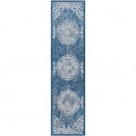 Surya Eagean Rug 2'7" X 10' (Dark Blue)