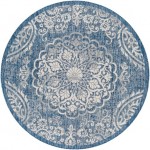 Surya Eagean Rug 5'3" Round (Dark Blue)