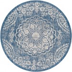 Surya Eagean Rug 6'7" Round (Dark Blue)