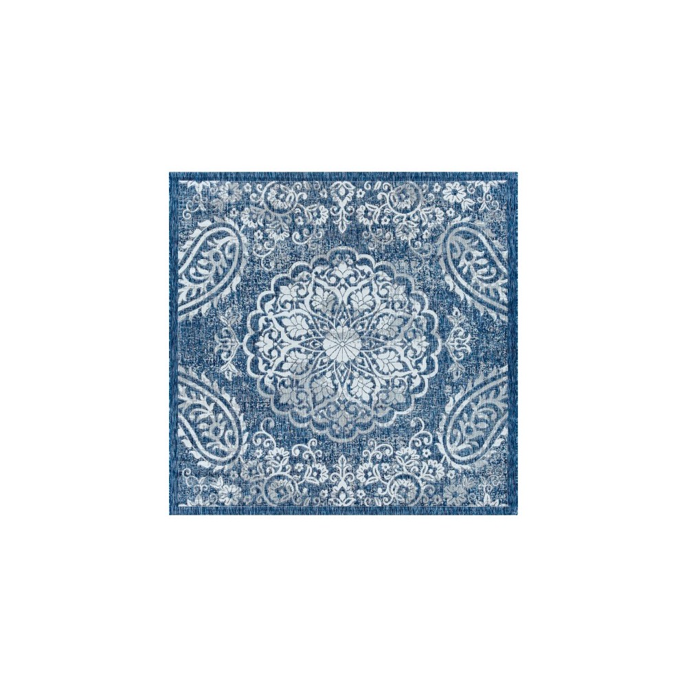 Surya Eagean Rug 7'10" Square (Dark Blue)