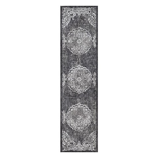 Surya Eagean Rug 2'7" X 10' - Black