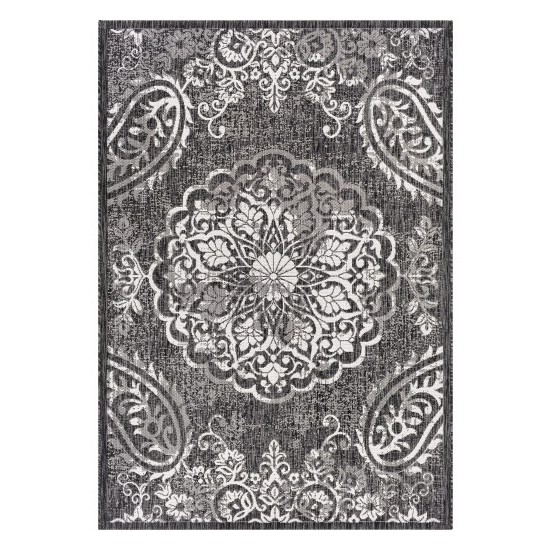 Surya Eagean Rug 5'3" X 7'7" (Black & Charcoal)