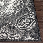 Surya Eagean Rug 5'3" X 7'7" (Black & Charcoal)