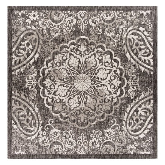 Surya Eagean Rug 7'10" Square - Black