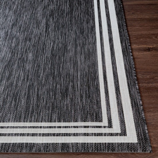 Surya Eagean Rug 5'3" X 7'3" Oval - Charcoal