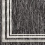 Surya Eagean Rug 5'3" X 7'3" Oval - Charcoal
