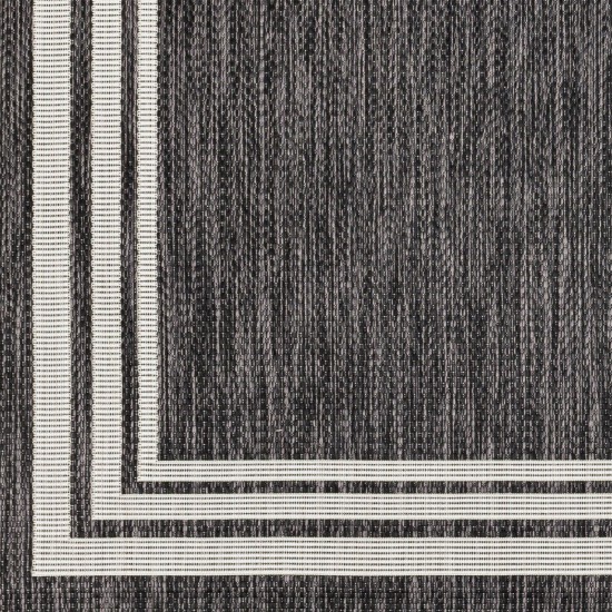 Surya Eagean Rug 5'3" X 7'3" Oval - Charcoal