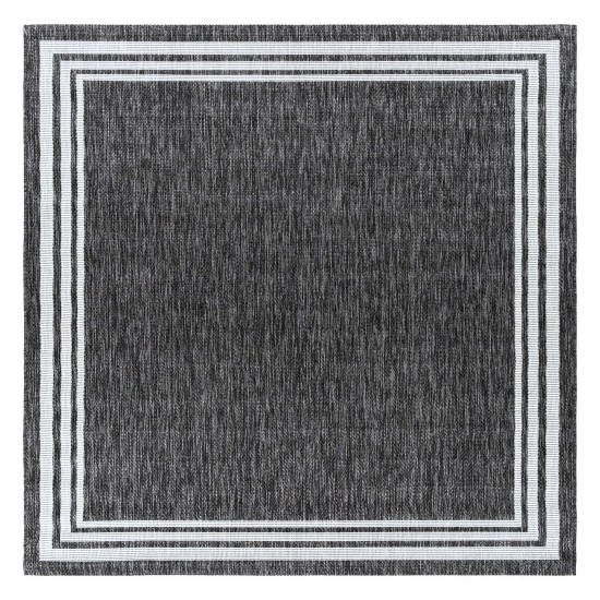 Surya Eagean Rug 6'7" Square - Charcoal