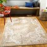 Surya Eagean Tan Rug 6'7" X 9' Oval