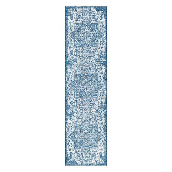 Surya Eagean Rug 2'7" X 10' (Dark Blue & Denim)