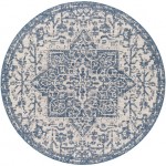 Surya Eagean Rug 6'7" Round (Dark Blue & Denim)