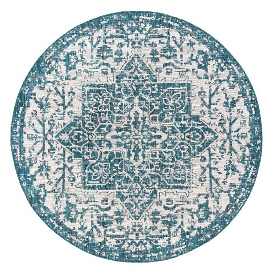 Surya Eagean Teal Rug 5'3" Round