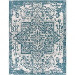 Surya Eagean Rug 7'10" X 10'2" (Teal & Black)