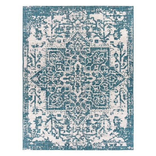 Surya Eagean Rug 7'10" X 10'2" (Teal & Black)