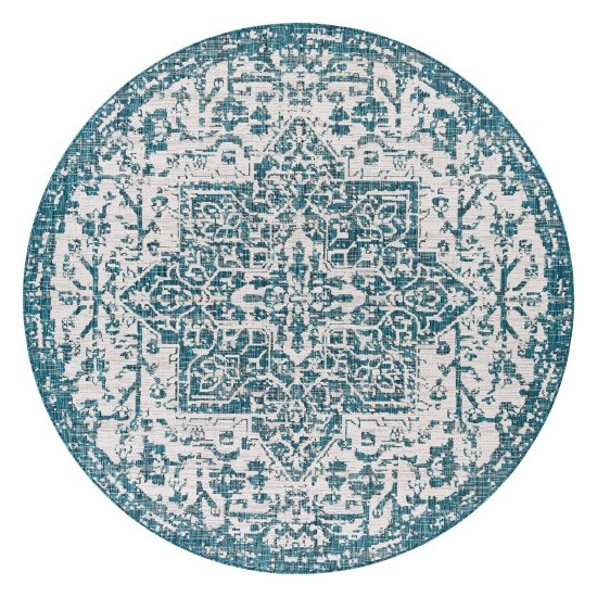 Surya Eagean Teal Rug 7'10" Round