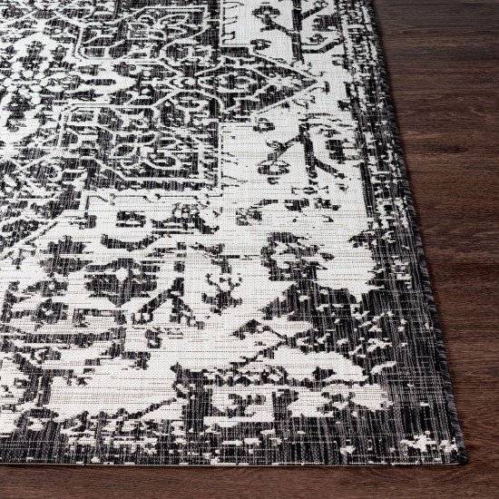 Surya Eagean Black Rug 2'7" X 12'