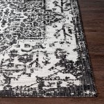 Surya Eagean Black Rug 5'3" Round